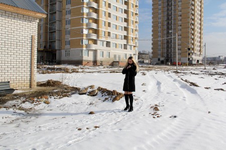 Евгения У: Зимняя Нагота на Природе