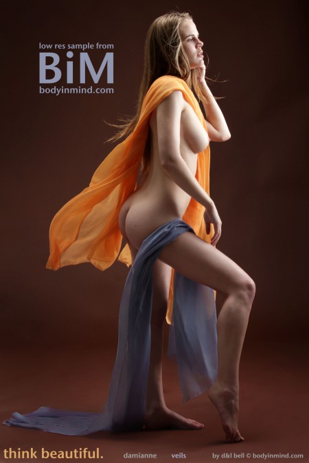 Изящная модель в эротической фотосъемке