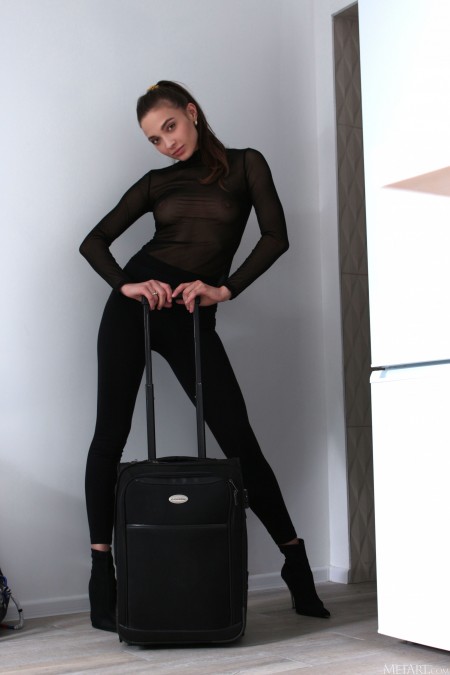 Изысканная сексуальность: девушка Санта А