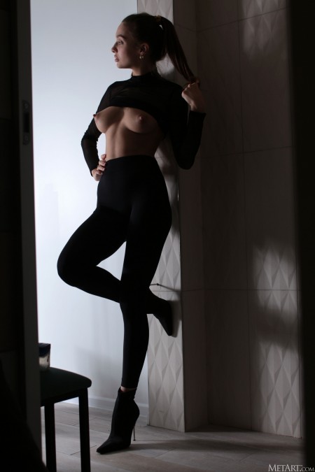 Изысканная сексуальность: девушка Санта А